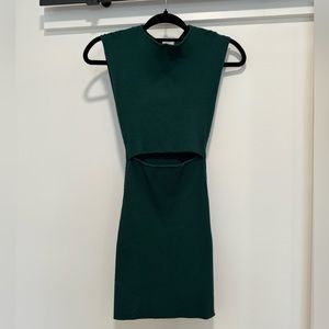 Aritzia Cut-Out Knit Mini Dress